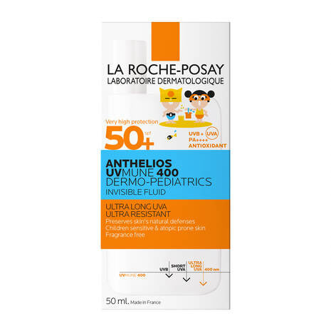 La Roche Posay Anthelios UVMUNE400 Dermo-Paediatrics Ultra-Light Invisible Fluid SPF50+ 50ml