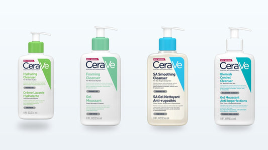 The CeraVe facial cleanser range