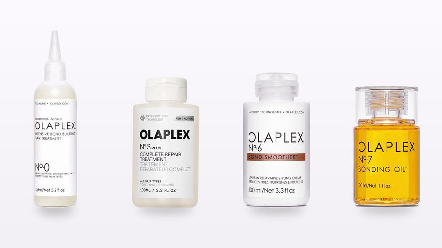 Olaplex No.3, No.4, No.5 and No.7 bond building hair products