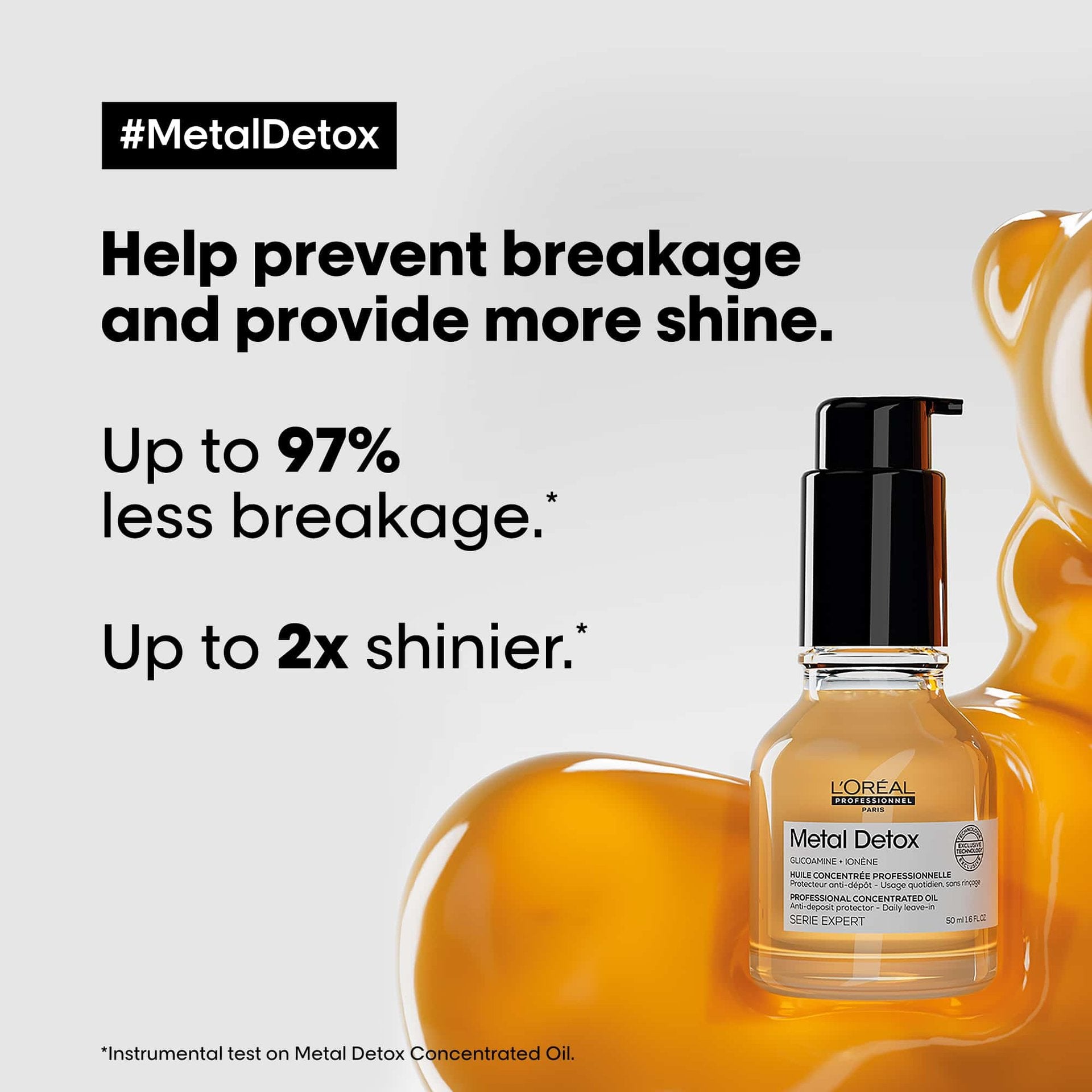 L'Oréal Professionnel Metal Detox Concentrated Oil benefits