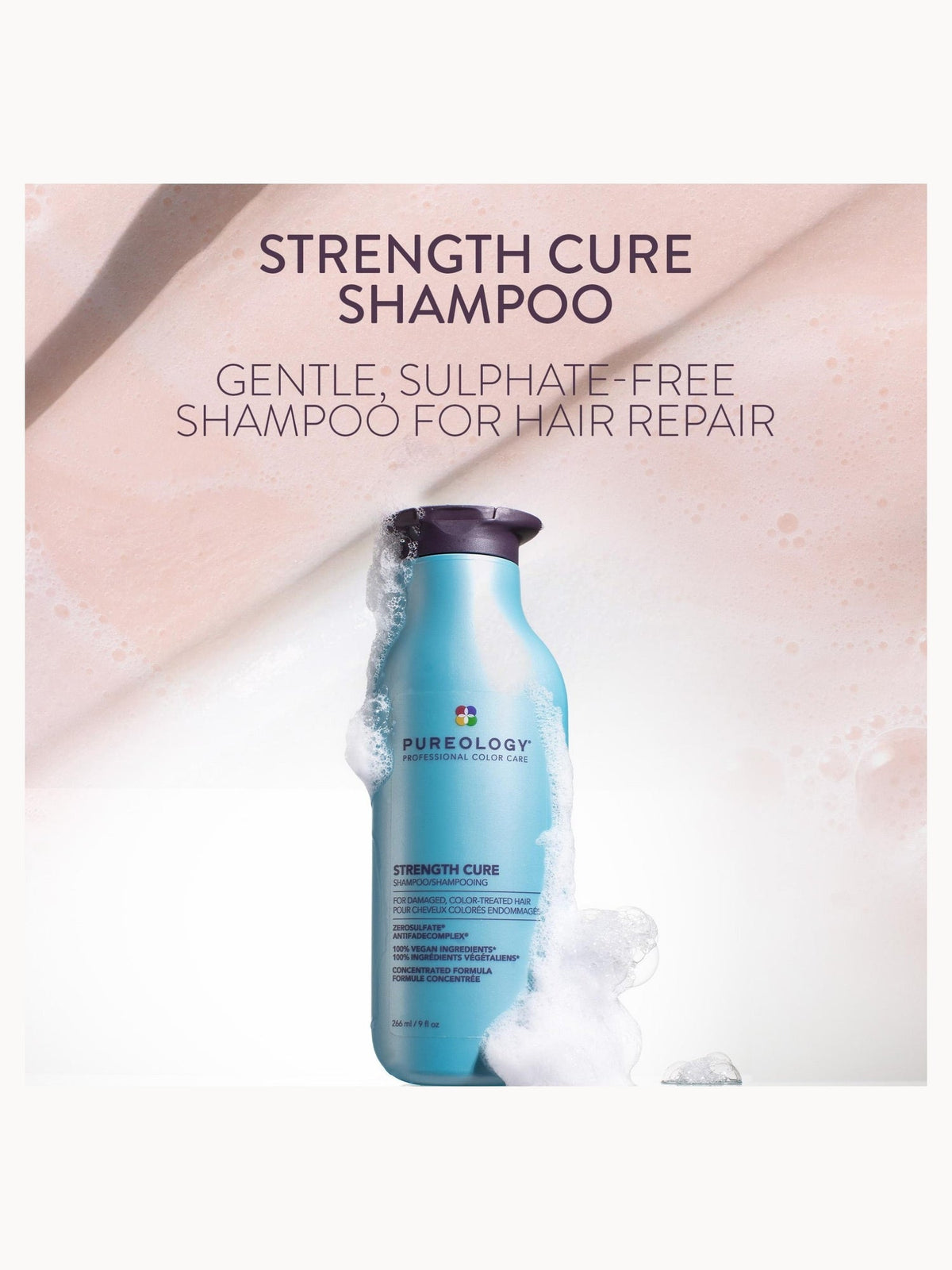Pureology Strength Cure Strengthening Shampoo 266ml – brand image 2