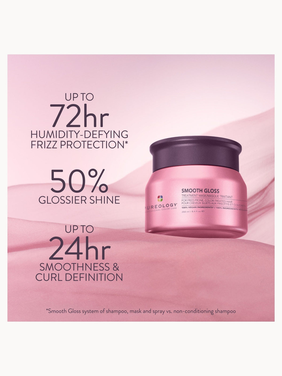 Pureology Smooth Gloss Treatment Mask 250ml – brand image 2