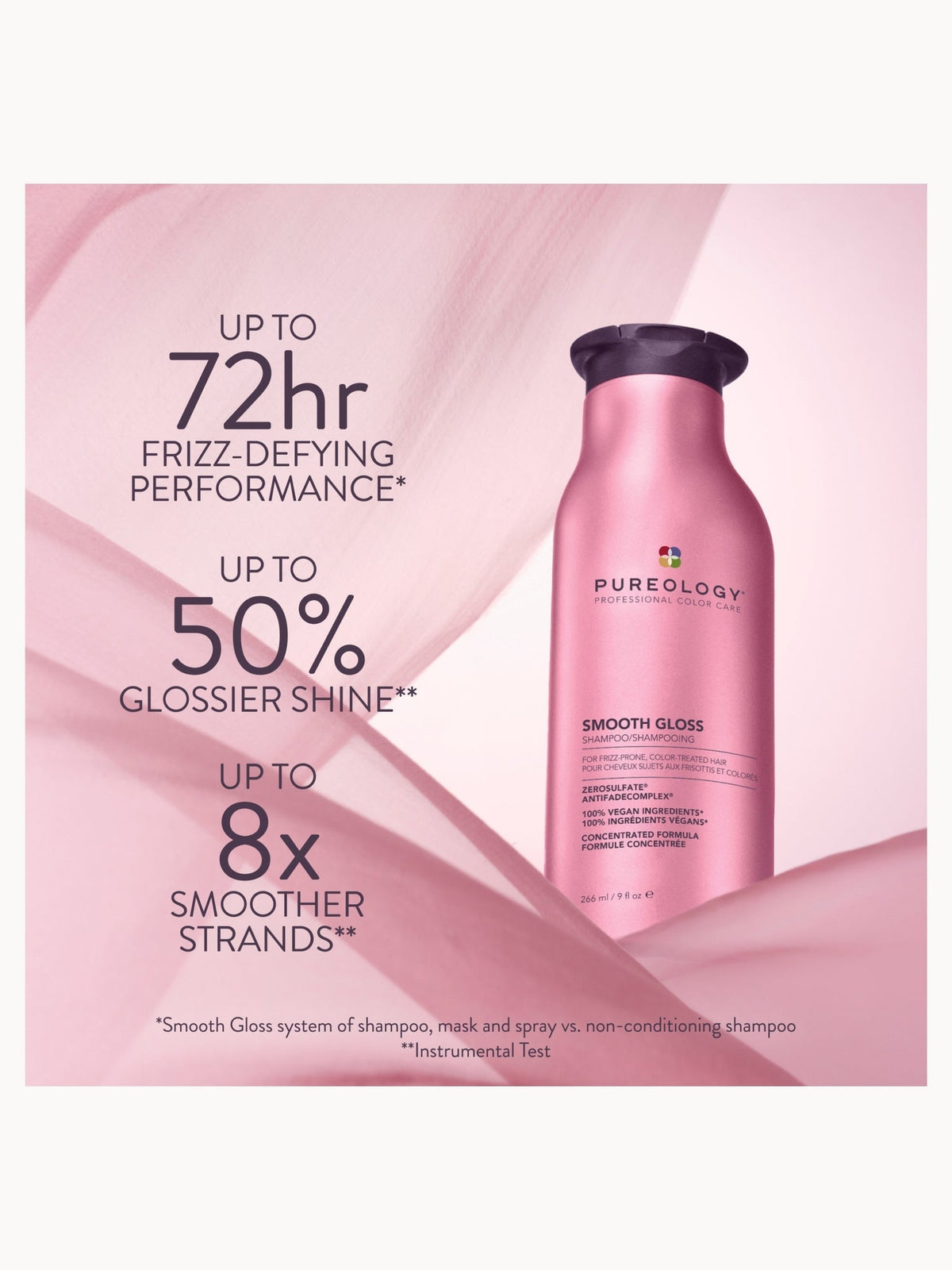 Pureology Smooth Gloss Shampoo 266ml – brand image 2