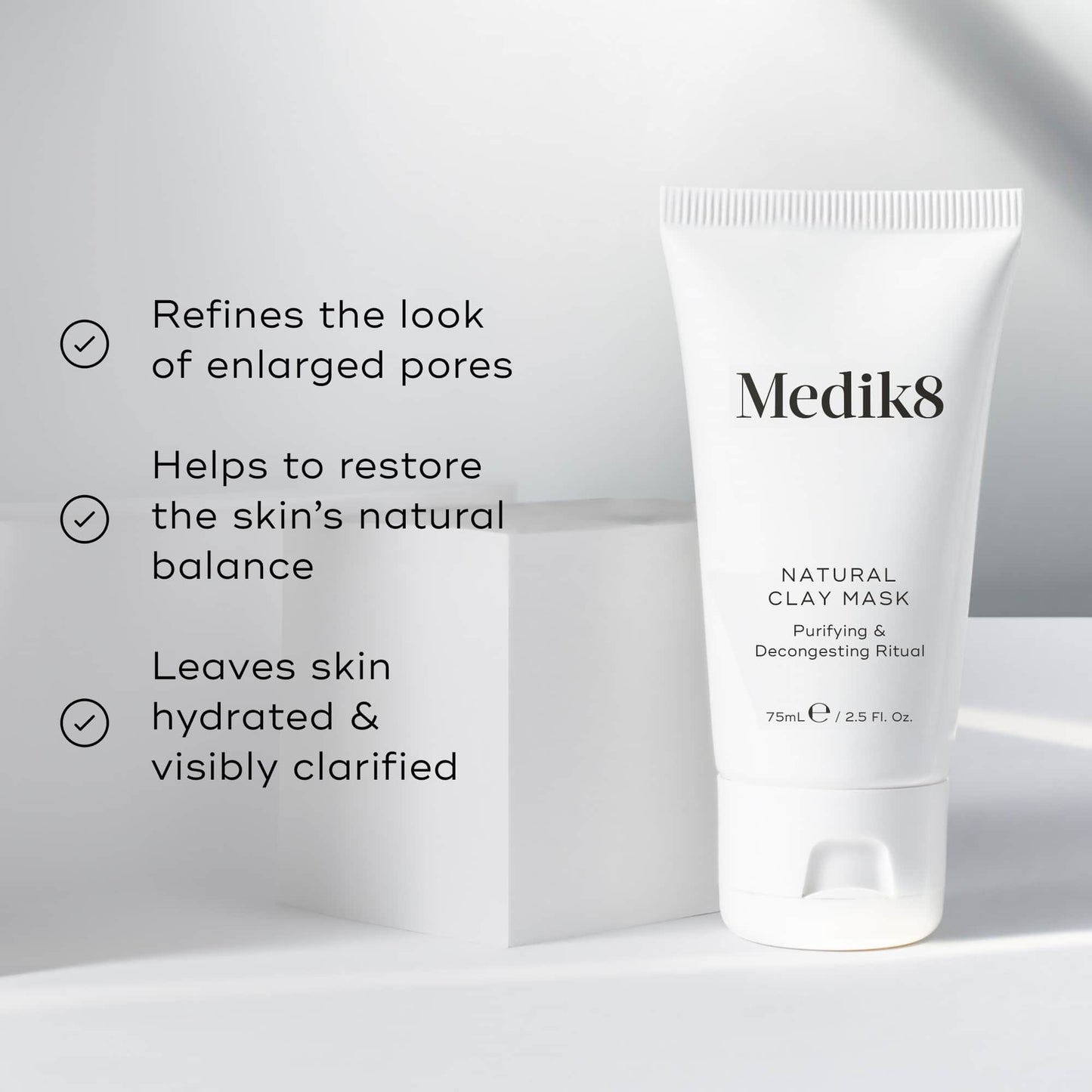 Medik8 Natural Clay Mask key benefits