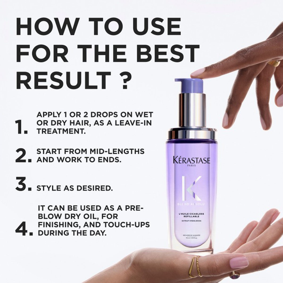 Kerastase Blond Absolu Cicagloss Hair Oil Refill 75ml