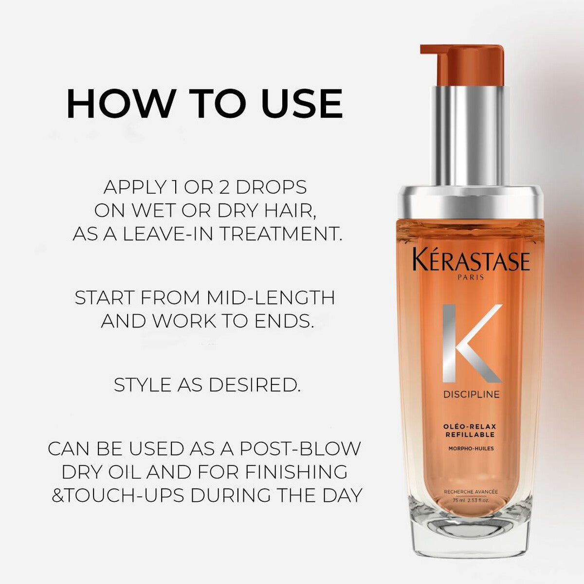 Kerastase Discipline L'Huile Oleo-Relax Hair Oil Refill 75ml