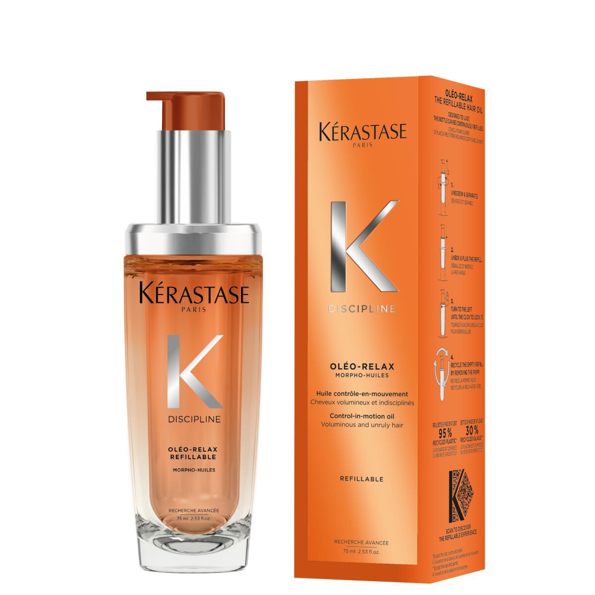 Kerastase Discipline L'Huile Oleo-Relax Hair Oil Refill 75ml