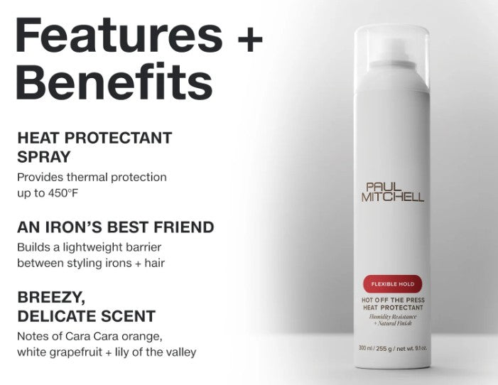 Paul Mitchell Hot Off The Press Thermal Protection Hairspray 300ml
