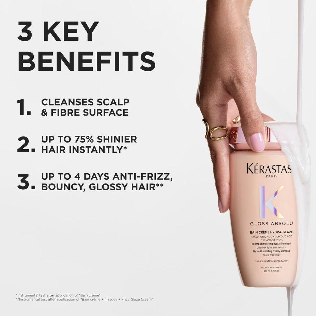Kerastase Gloss Absolu Bain Creme Hydra-Glaze Shampoo Refill 500ml