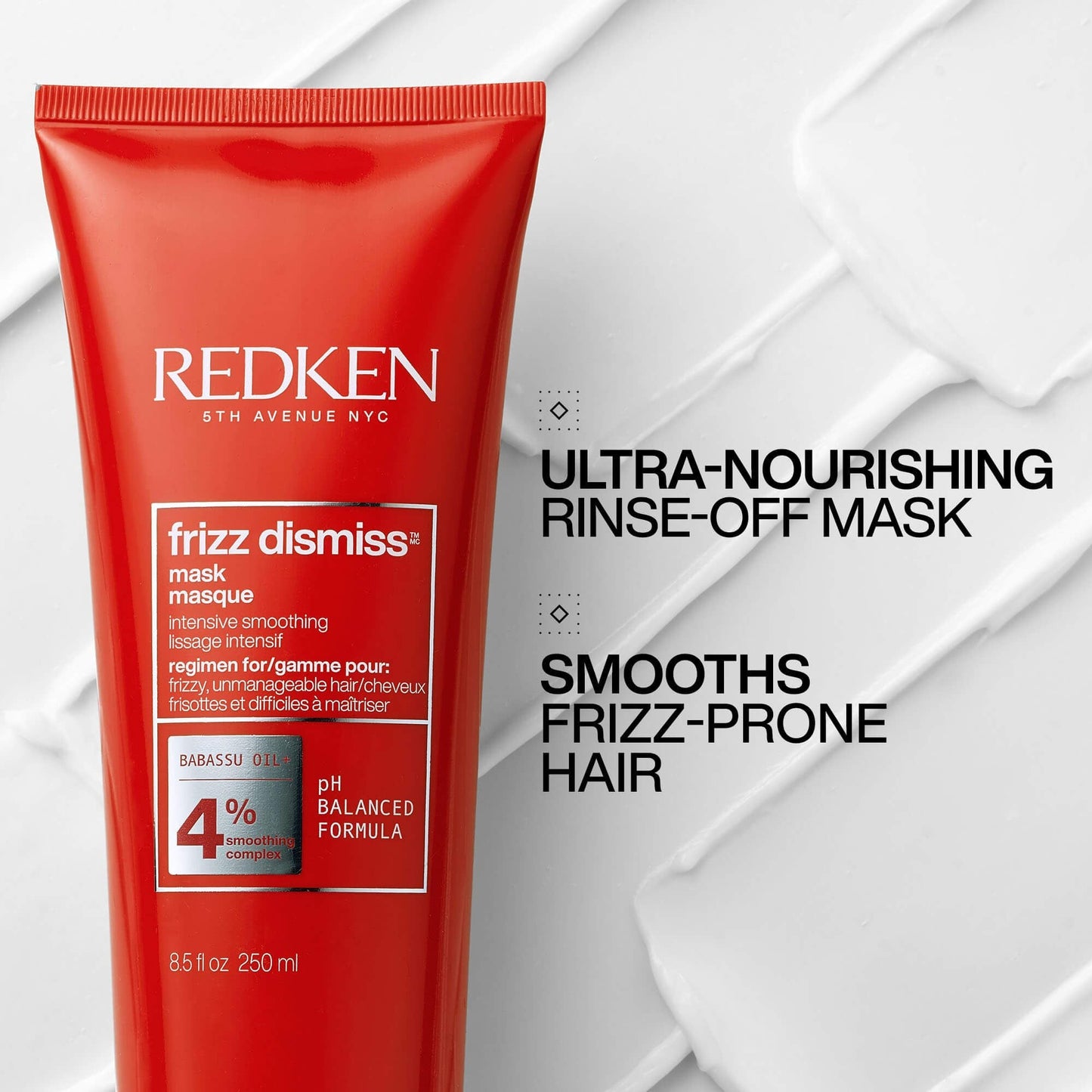 Redken Frizz Dismiss Mask benefits - deep smoothing treatment