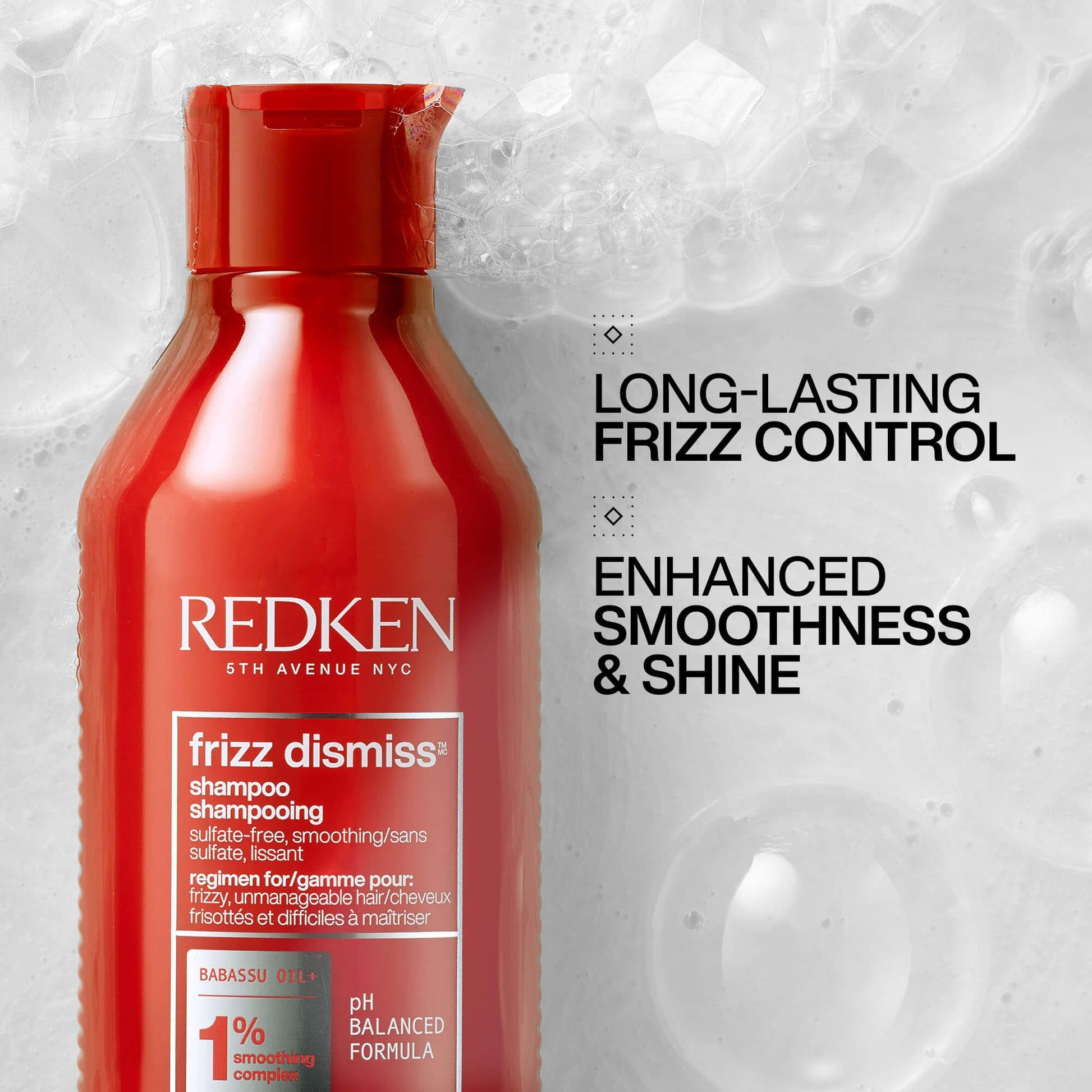 Redken Frizz Dismiss Shampoo benefits - smoothing shampoo for frizzy hair