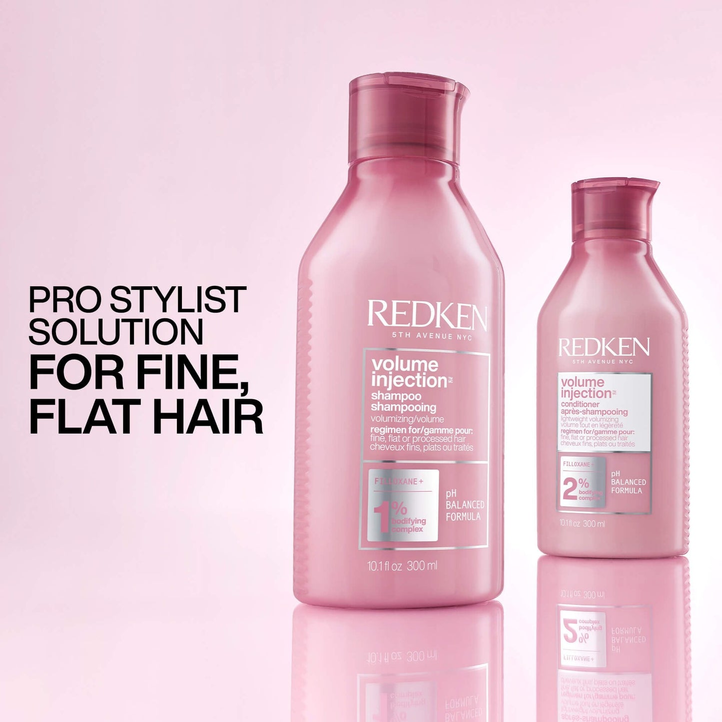 Redken Volume Injection Shampoo and Conditioner duo benefits