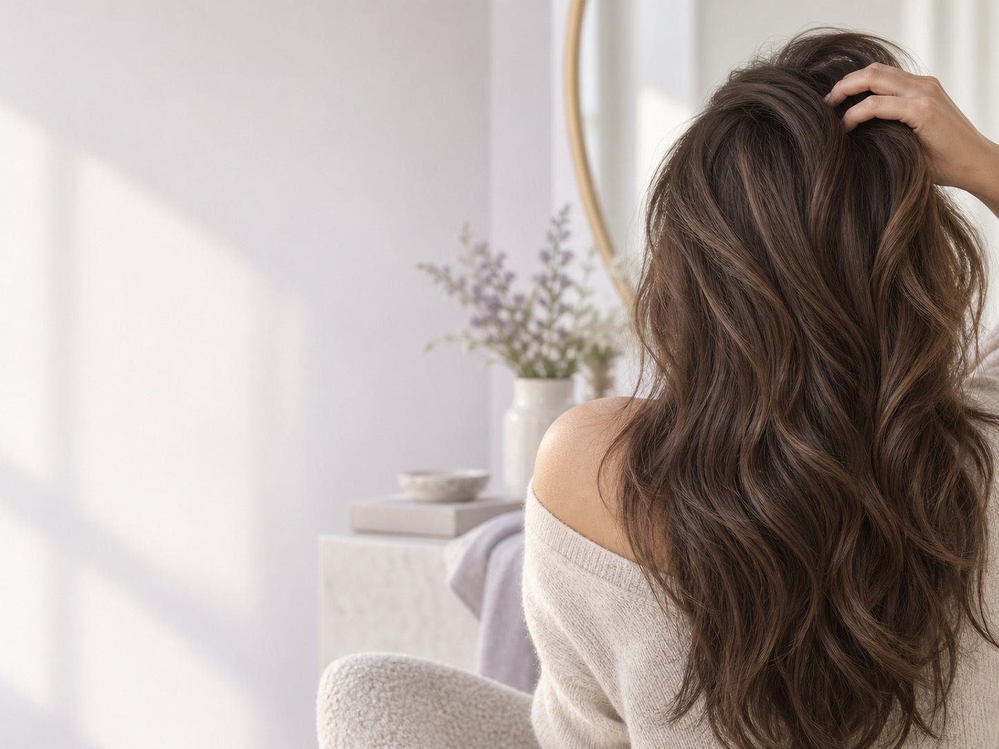 Fresh, textured second-day hair